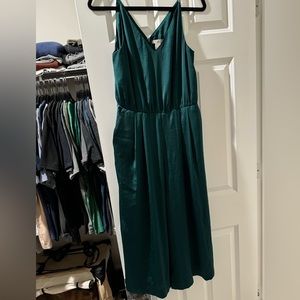 H&M forest green jumpsuit